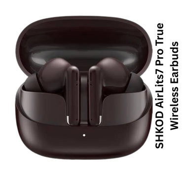 SHKOD AirLits7 Pro True Wireless Earbuds with ANC & ENC, 55H Playtime, Bluetooth 5.4 & Fast Charging